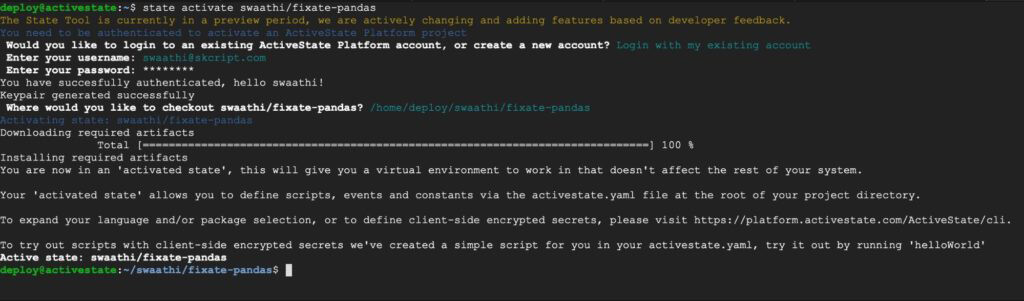 State Tool installation
