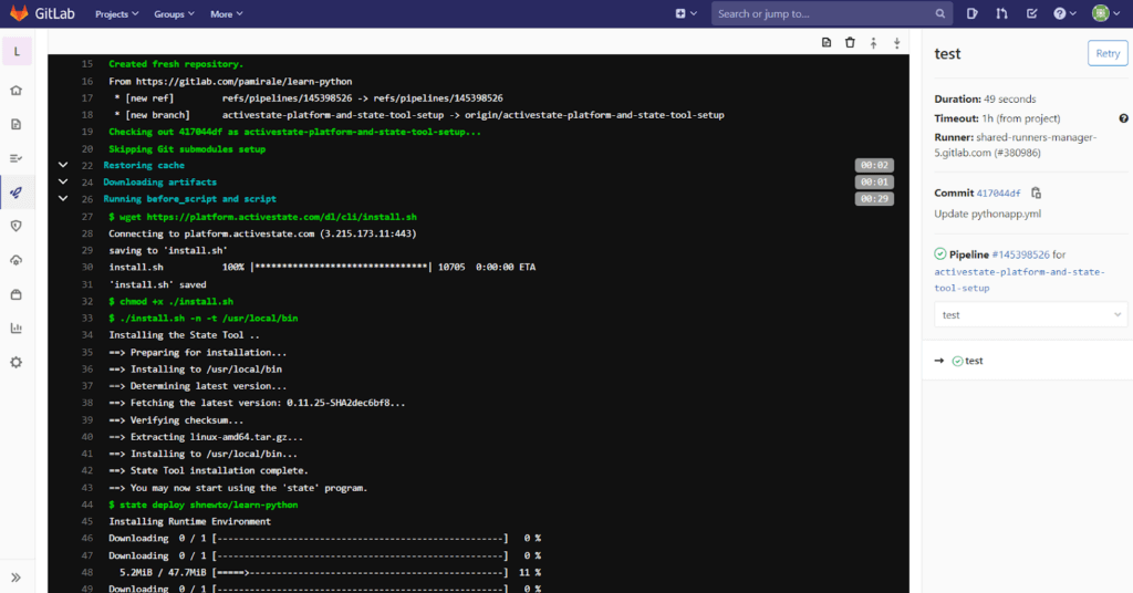 Logs: caused a build failure Logs: how to create a GitLab CI/CD pipeline