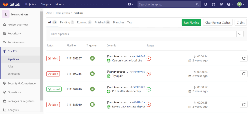CI/CD feature group under Pipelines Pipelines: how to create a GitLab CI/CD pipeline