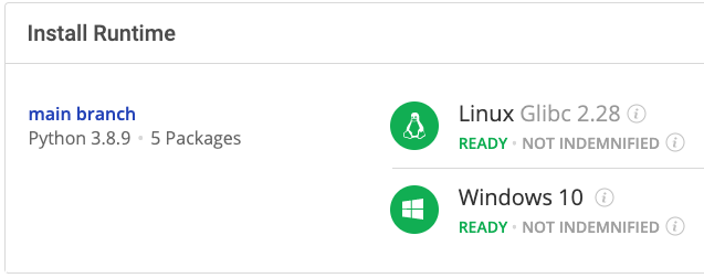 Download runtime