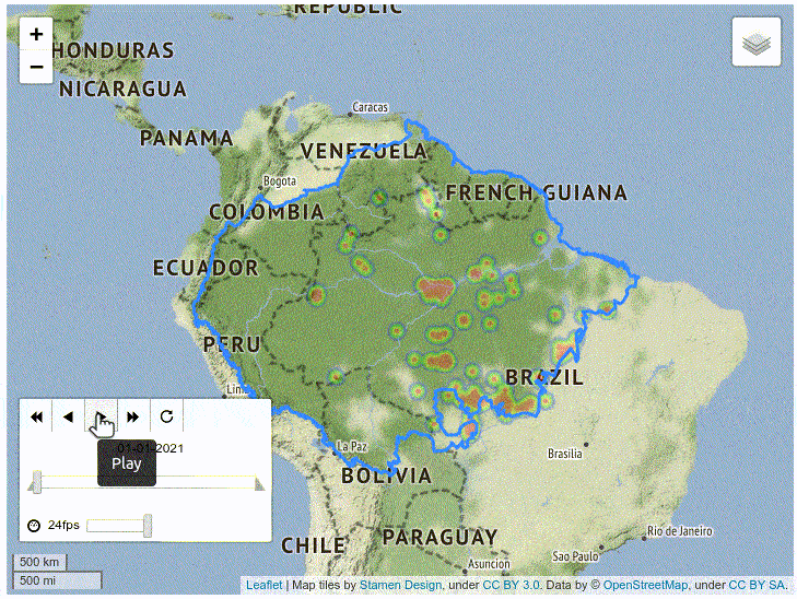 Animated Fire Map