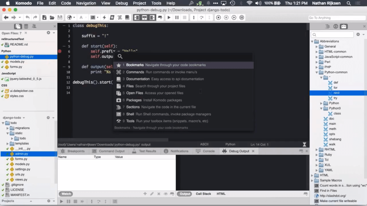 Komodo's Commando Tool