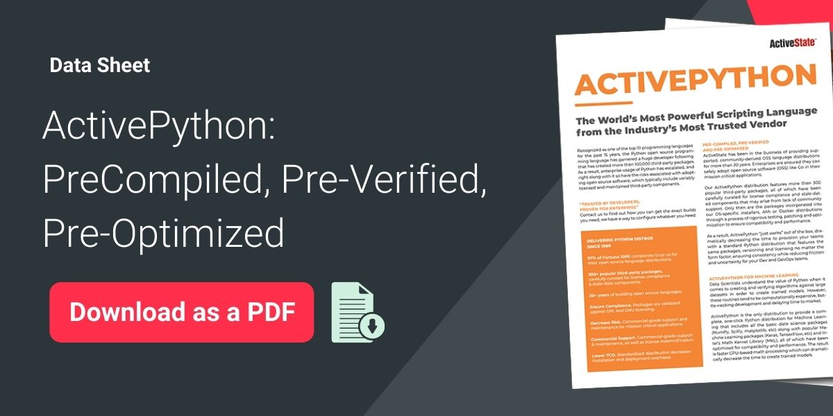 Datasheet ActivePython graphic