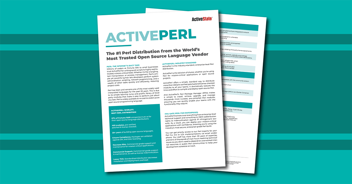 ActivePerl: The #1 Perl Distribution