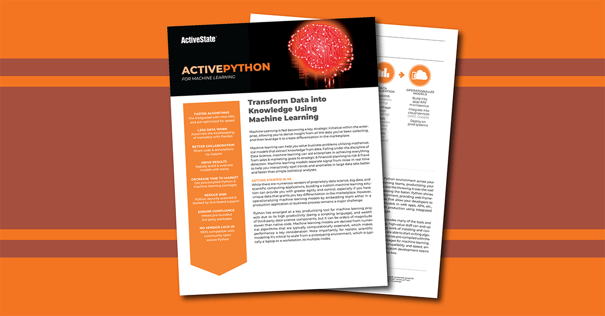 ActivePython for Machine Learning: Transform Data into Knowledge