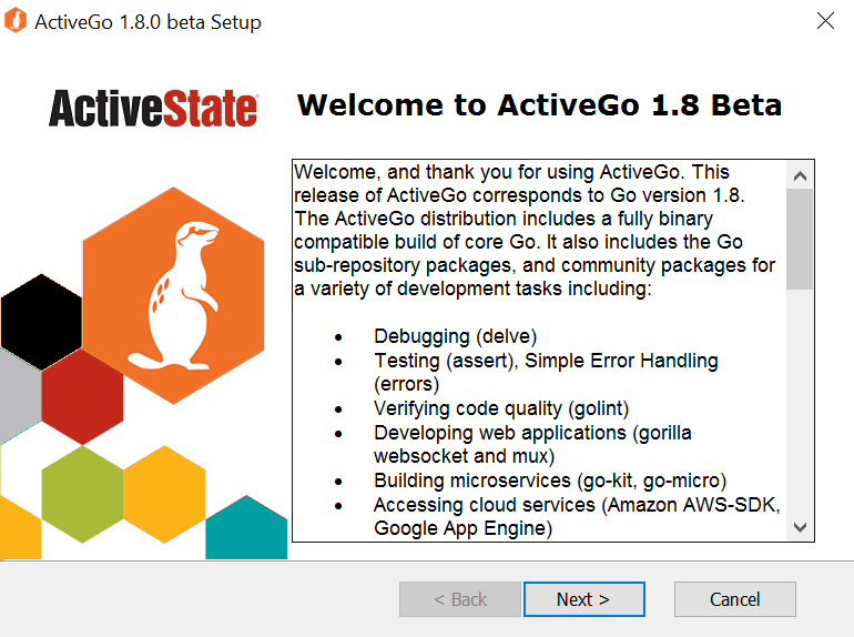 activego welcome screen