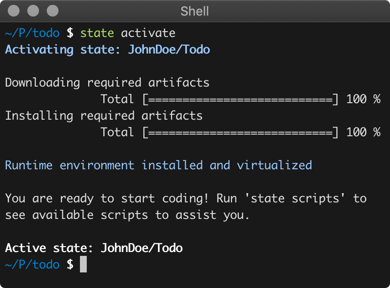 State Tool - Setup your environment with a single command