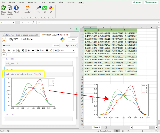 How to run a Jupyter Notebook in an Excel Spreadsheet