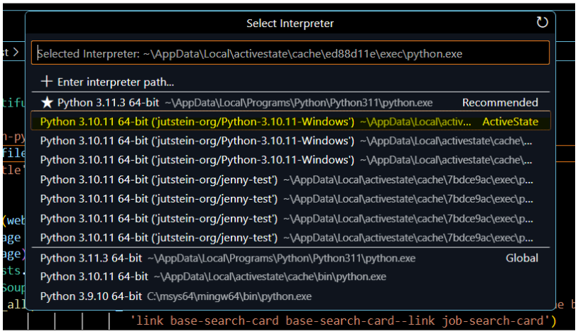 Python in VS Code