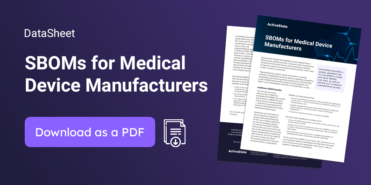 SBOMs for Medical Devices - Download